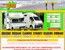 Tablet Screenshot of driveaboutcampers.com.au